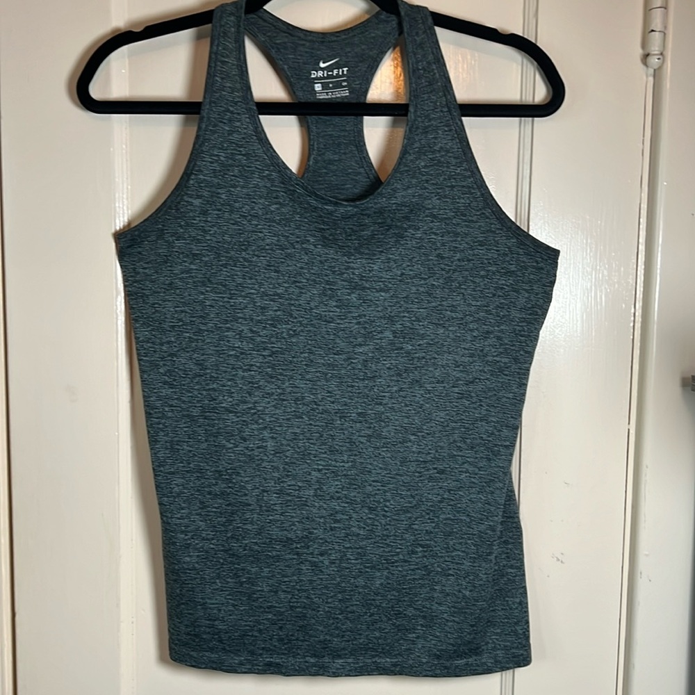 Women’s Nike Dri-Fit Racer Back‎ Tank Size Small Heather Gray